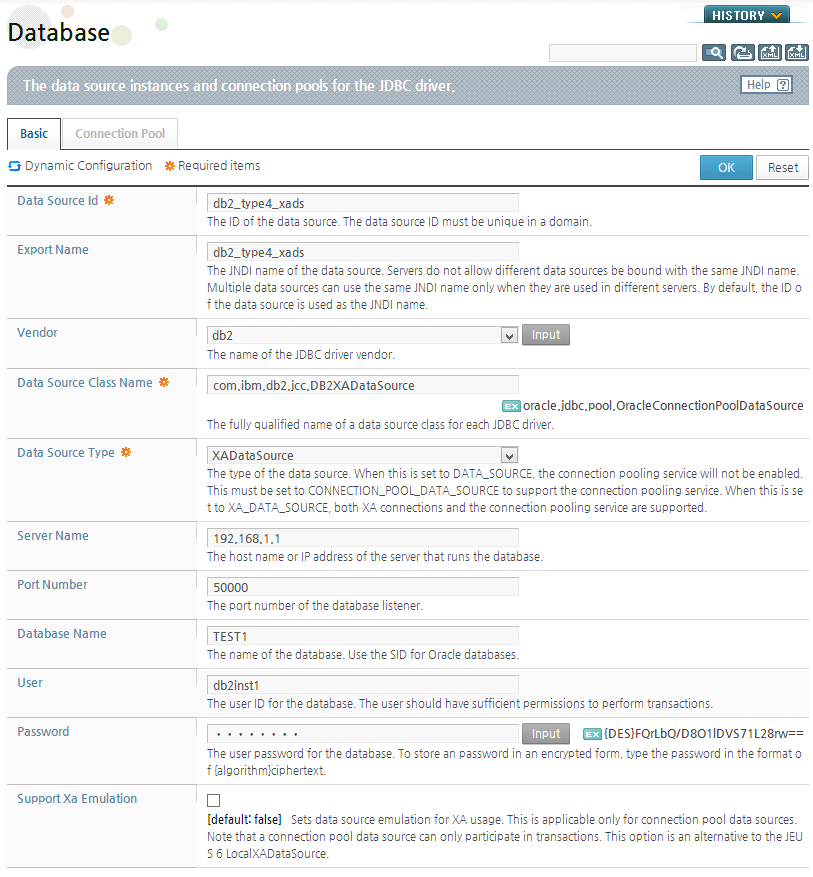 Configuring a DB2 Type4 XA Data Source (1)