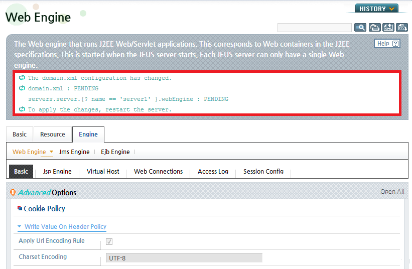 Web Engine Cookie Policy - Result