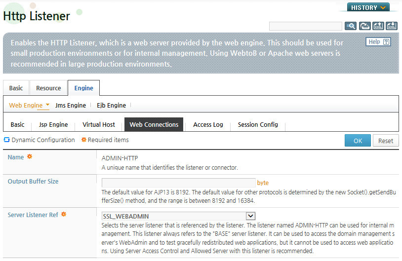 Server Listener Ref Modification