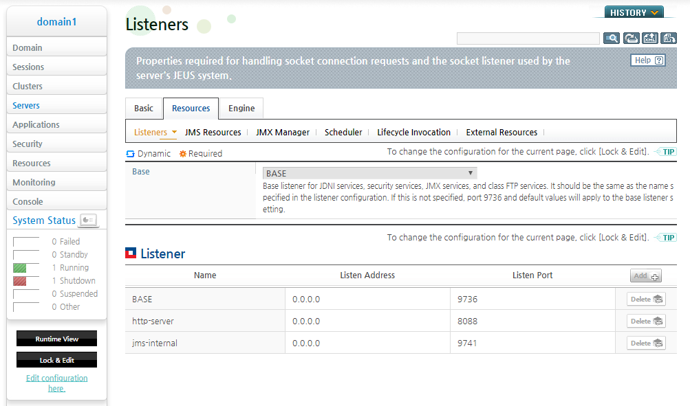 Basic Listener Configuration