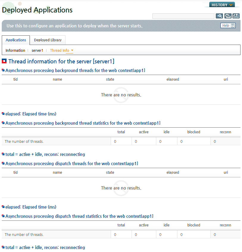 Web Application thread-info