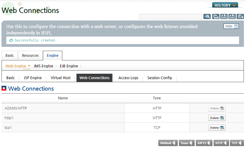 Configuring TCP Listeners - Listener Added