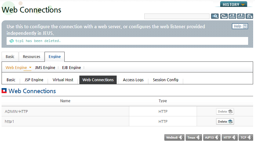 Deleting TCP Listeners - Result