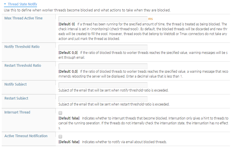 Configuring AJP Listeners - Configuring Thread State Notifications