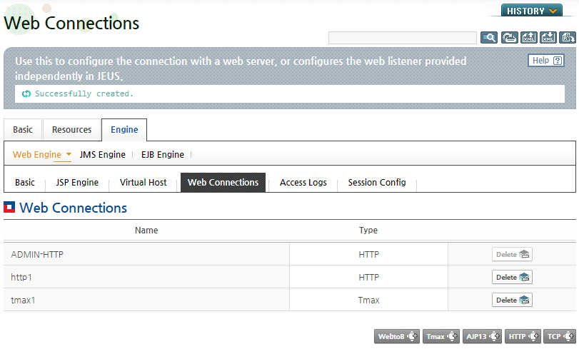Configuring Tmax Connectors - Connector Added