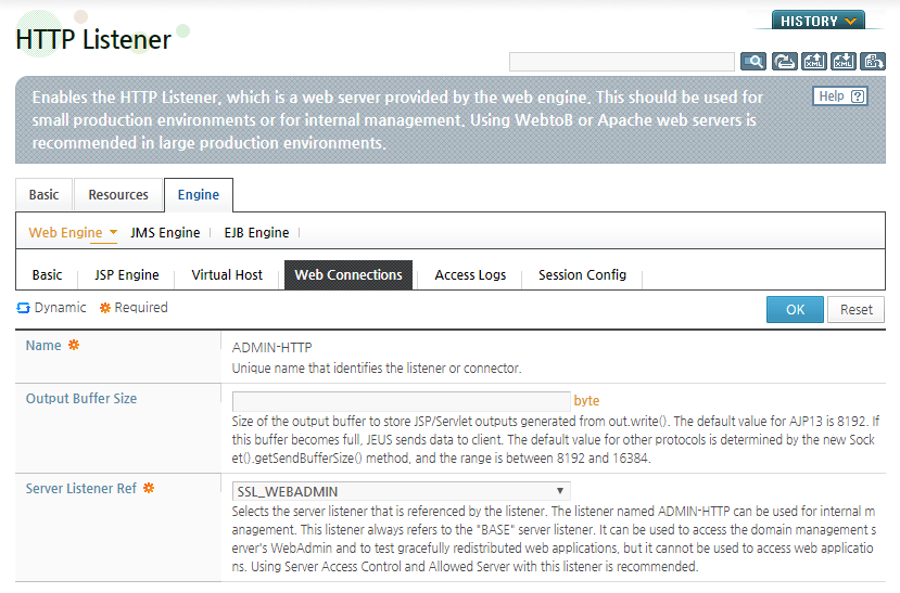 Server Listener Ref Modification